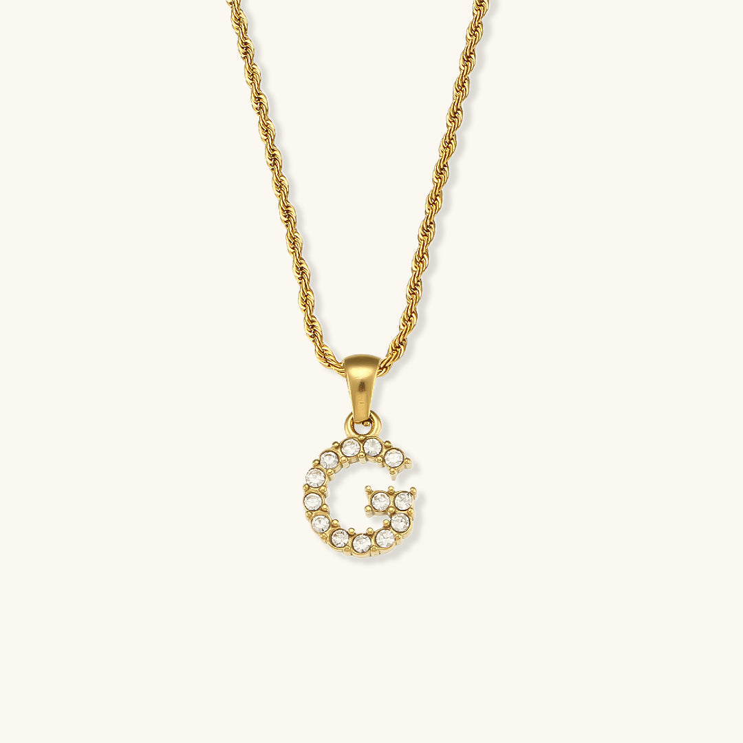 Maeve Initialhalskæder med Diamantbesætning