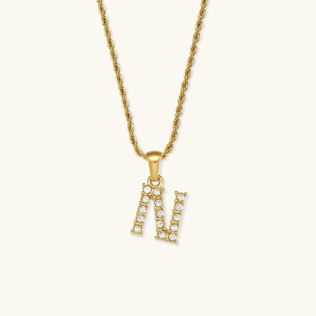 Maeve Initialhalskæder med Diamantbesætning
