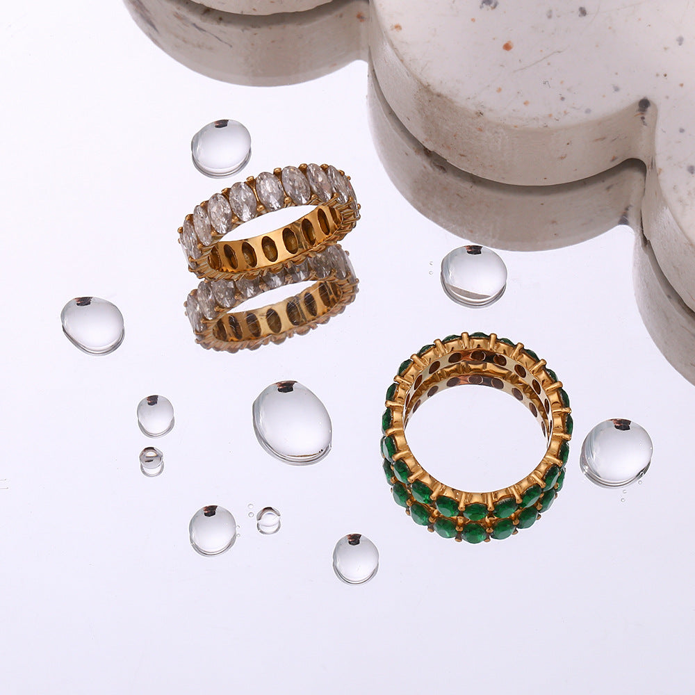 Antoinette Synthetic Diamond Ring