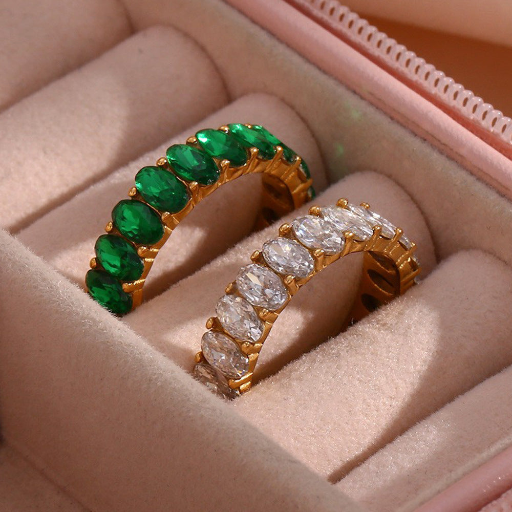 Antoinette Synthetic Diamond Ring