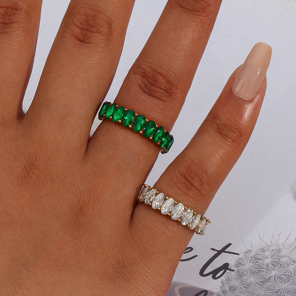 Antoinette Synthetic Diamond Ring