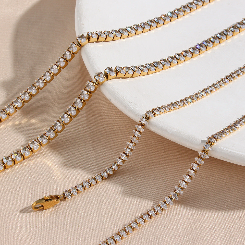 Visteria Diamond Sneaker Necklace