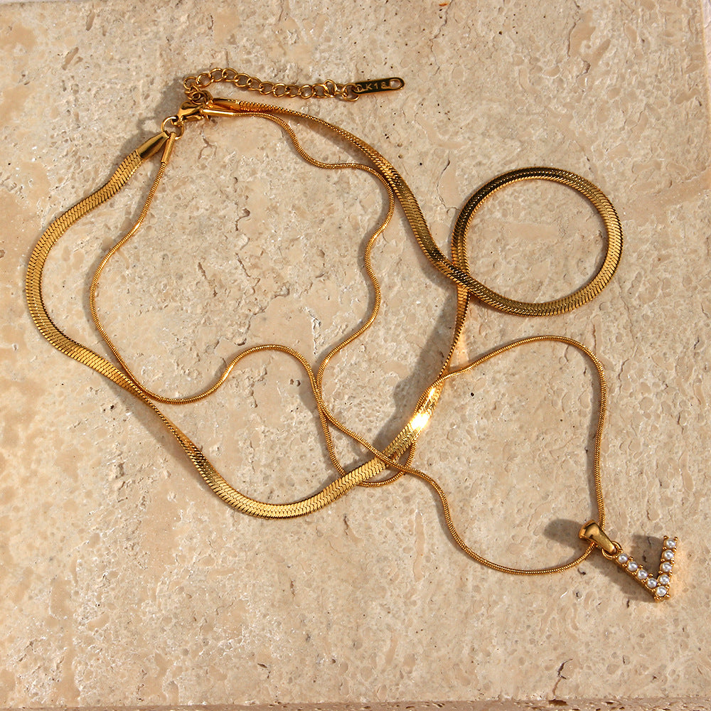 Fiona Kihtne Gold Personalized Initial Necklace