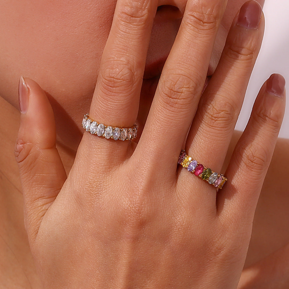 Antoinette Synthetic Diamond Ring