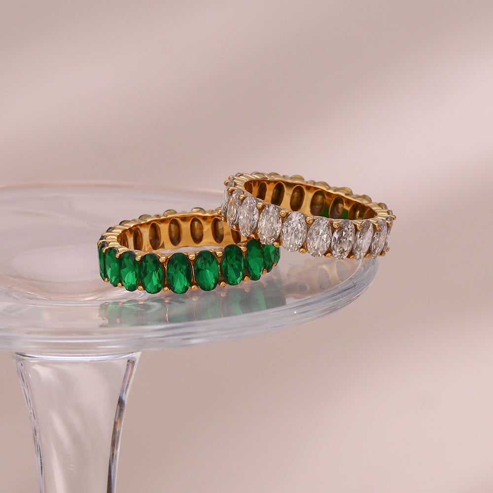 Antoinette Synthetic Diamond Ring