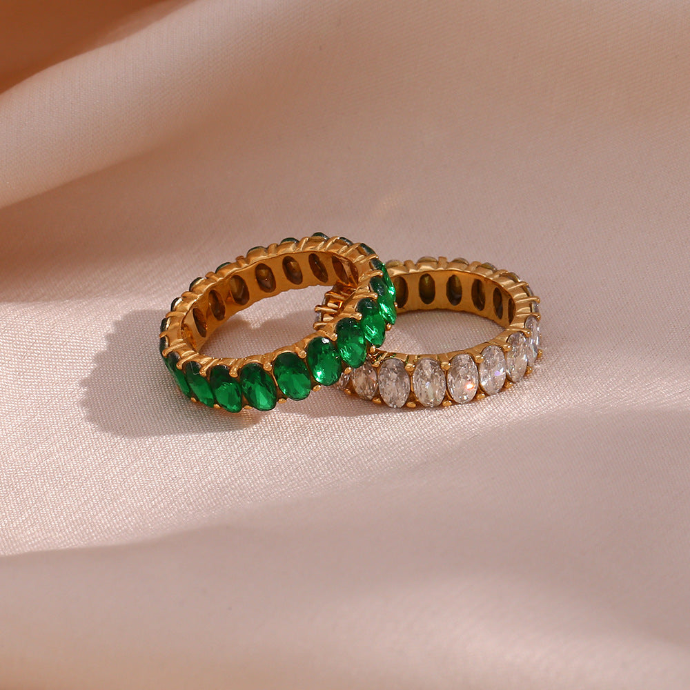 Antoinette Synthetic Diamond Ring