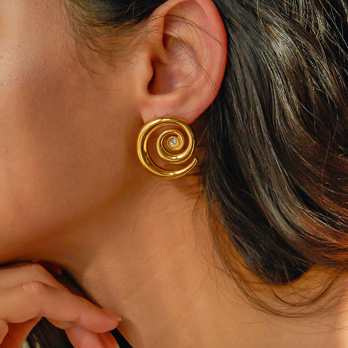 Tilly Gold Hoop Earrings
