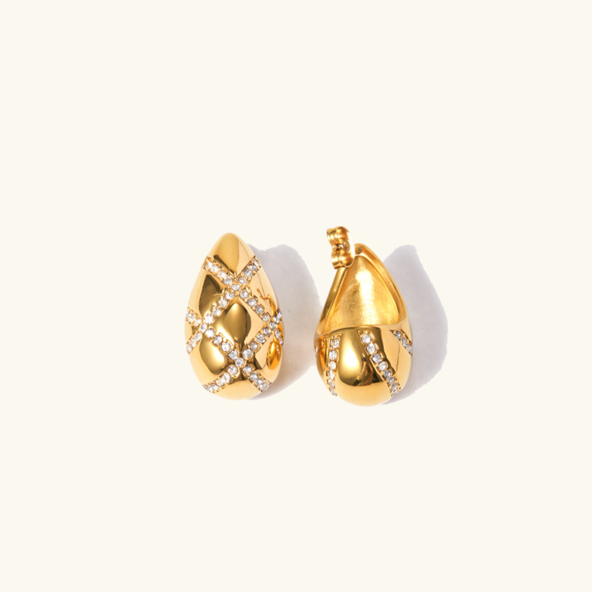 Linnea Gold Circle Earrings