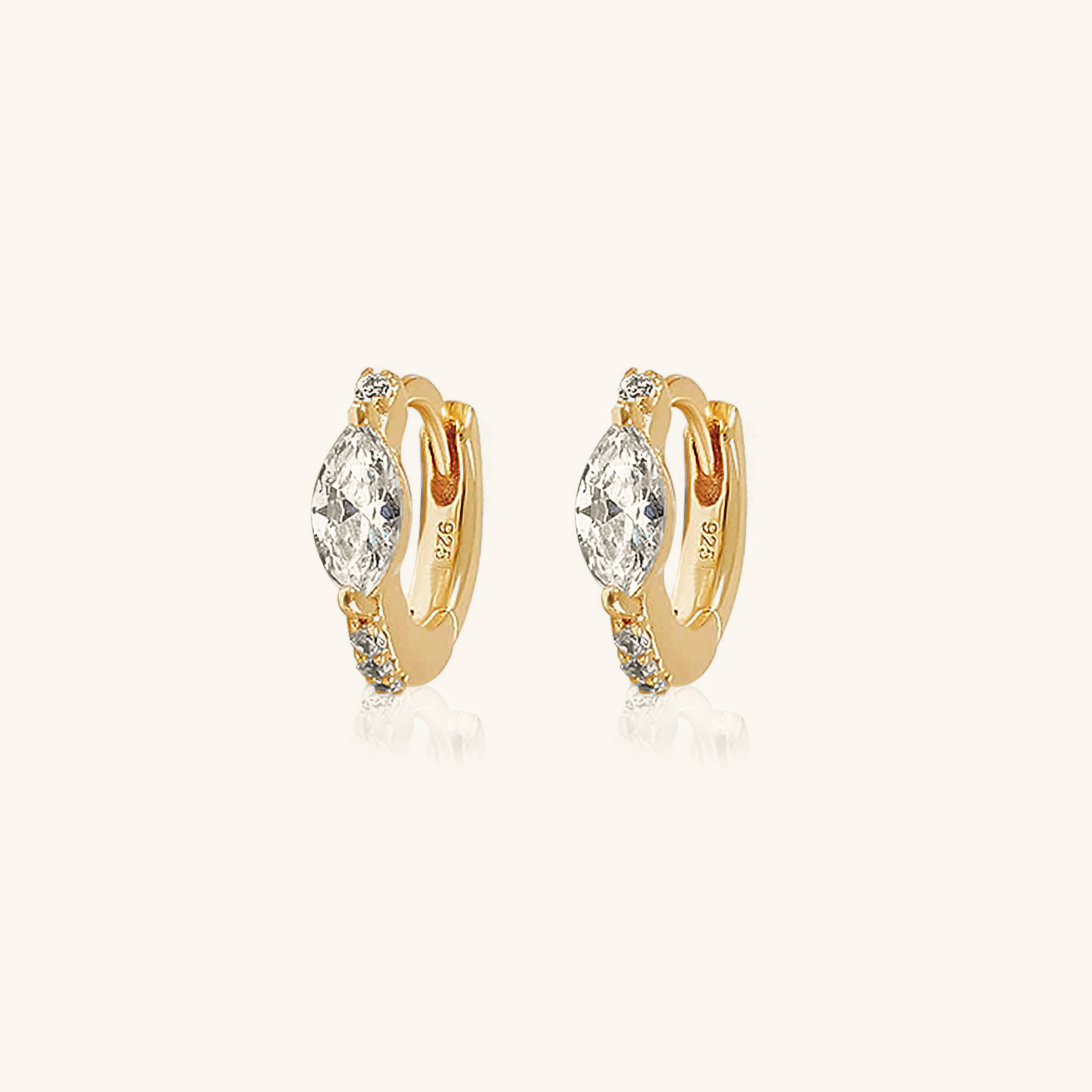 Mariah Mini Diamond Hoop Earrings