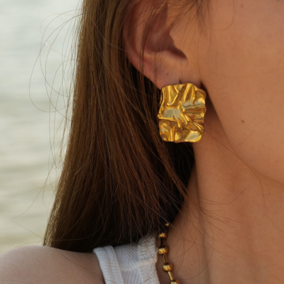 KAIA Geometric Square Earrings