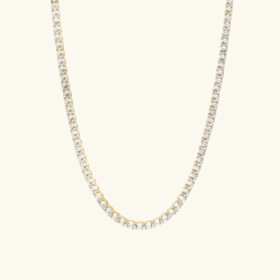 ABBY Rund Tennis Halskæde" could be rewritten as "ABBY Rund Tennis Necklace.